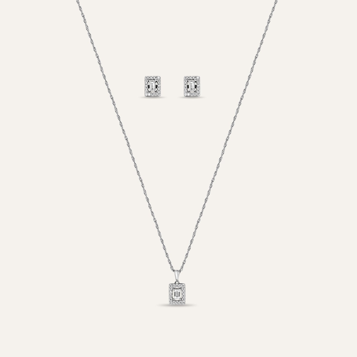 Blanche Sterling SIlver Jewelry Set - hypoallergenic jewelry