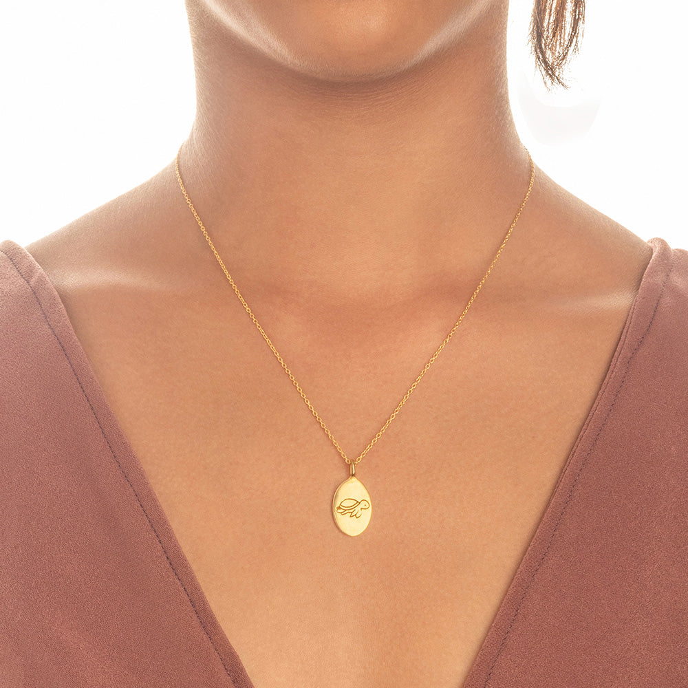 Neck Jewelry - TURTLE-Benji & Bernie Biscuit esther-adorned