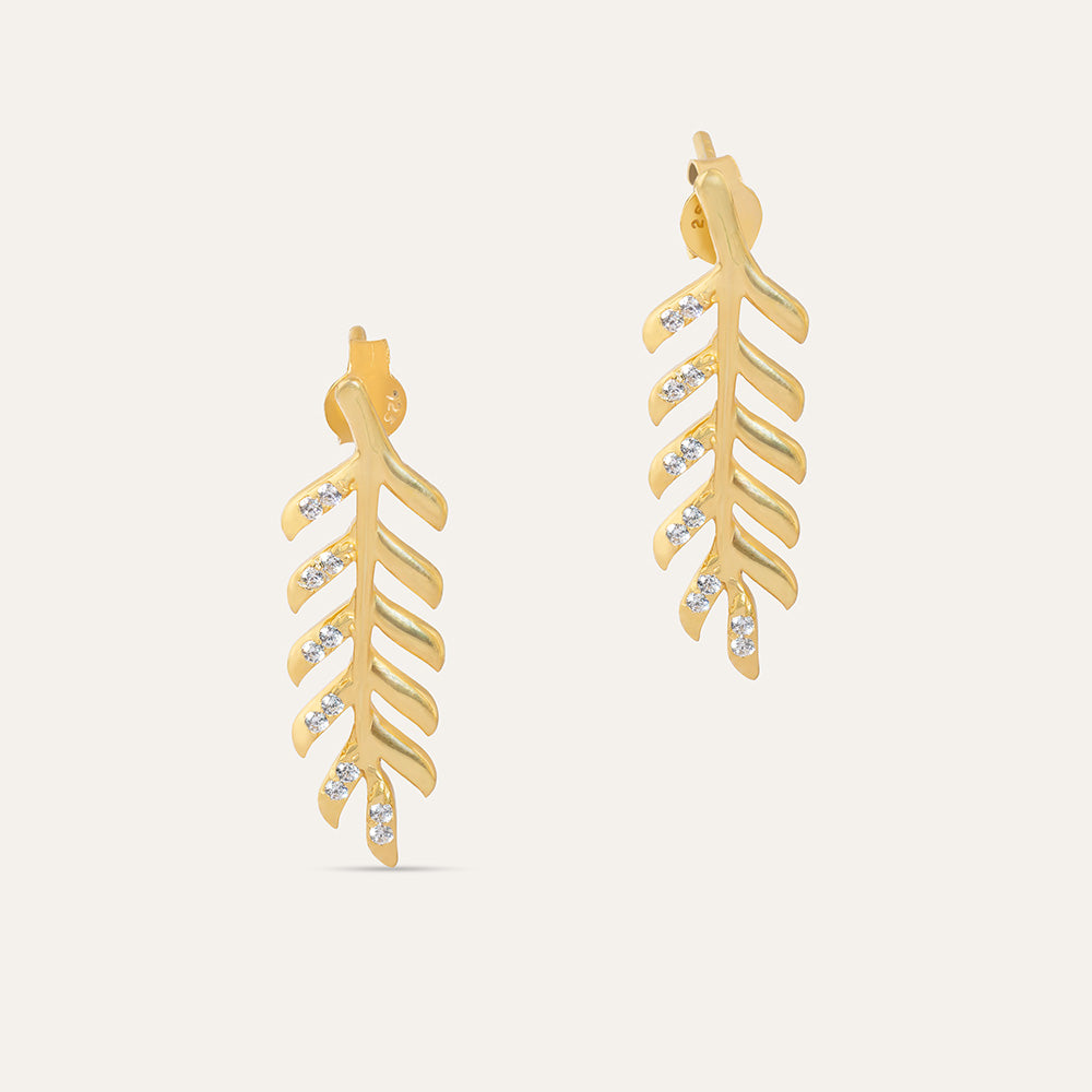 Gilded Crest Earrings - hypoallergenic jewelry