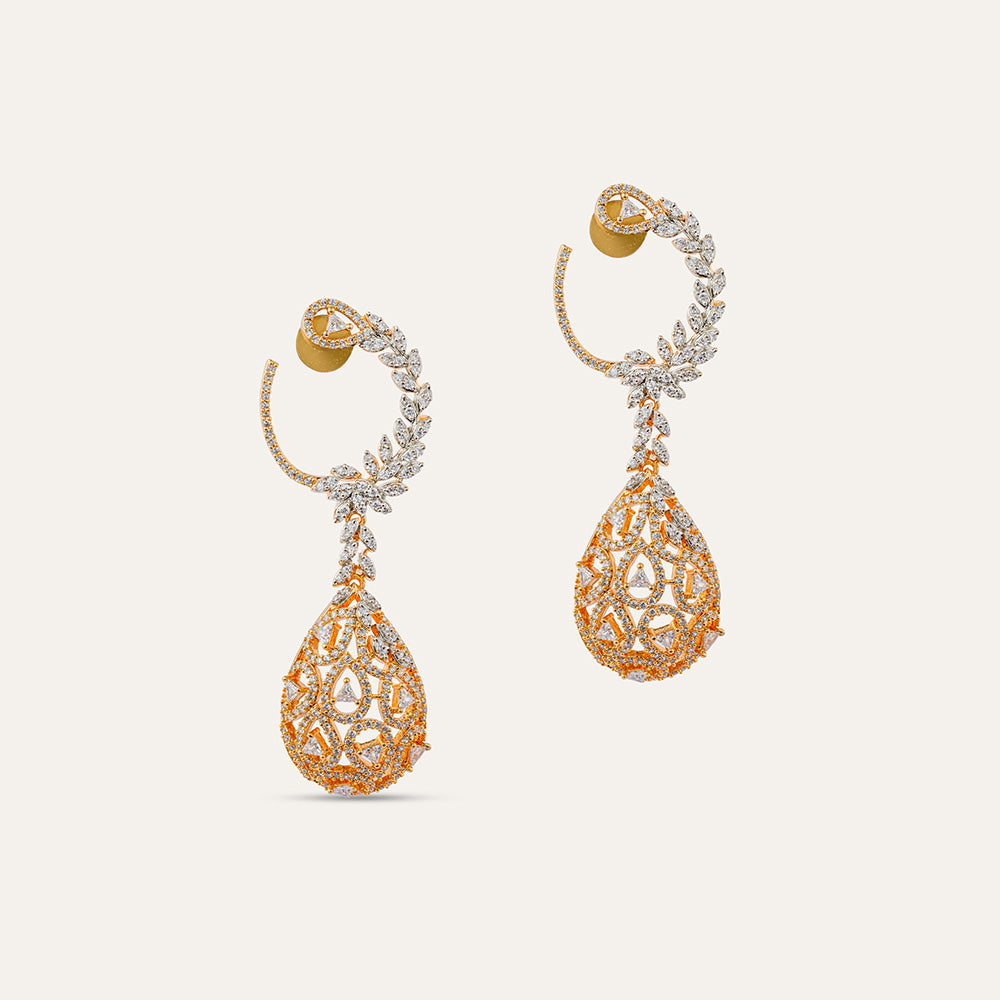 Mystical Bloom Brass Jewelry Earring